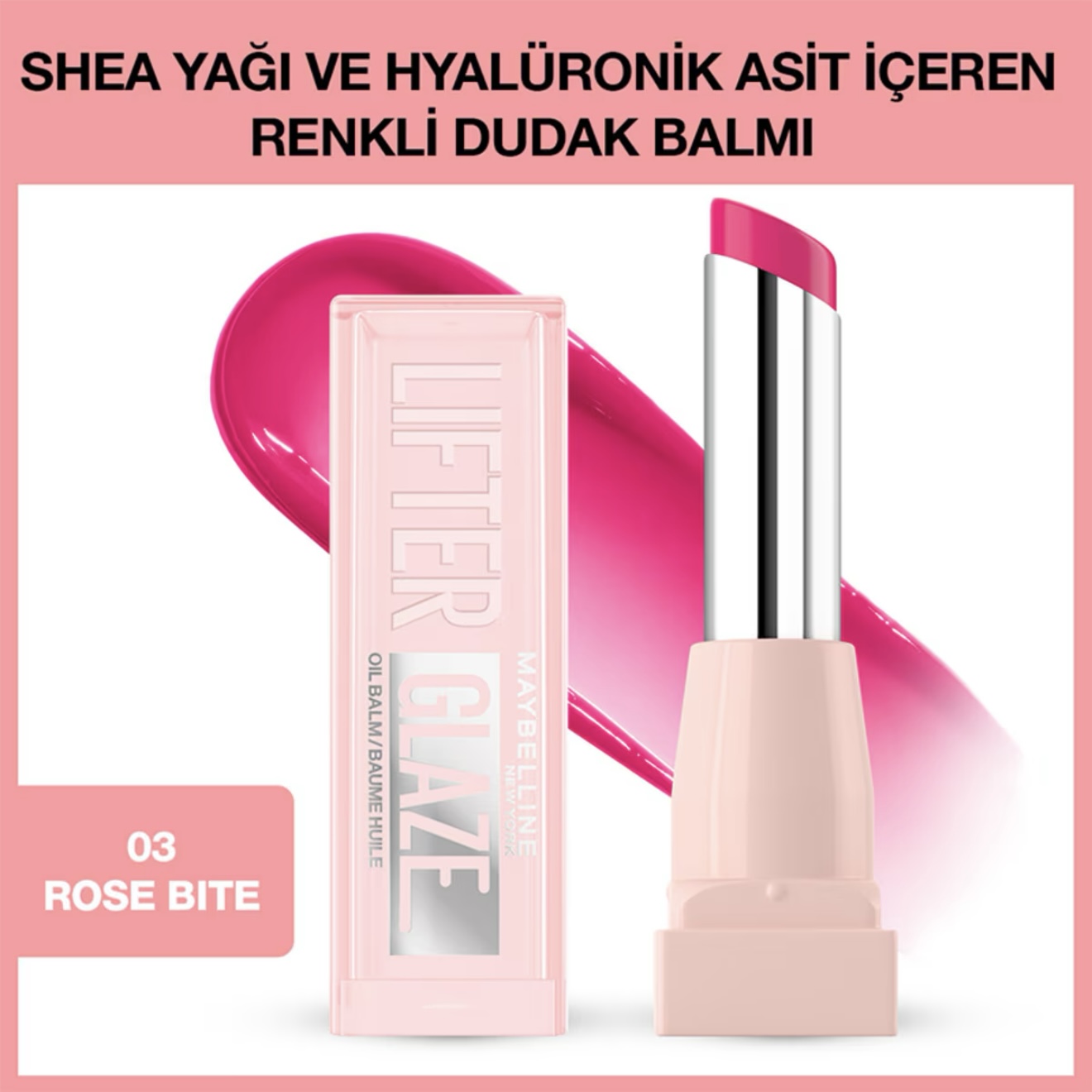 Screenshot Maybelline New York Lifter Glaze Renkli Dudak Balmı 03 Rose Bite - Görsel 1