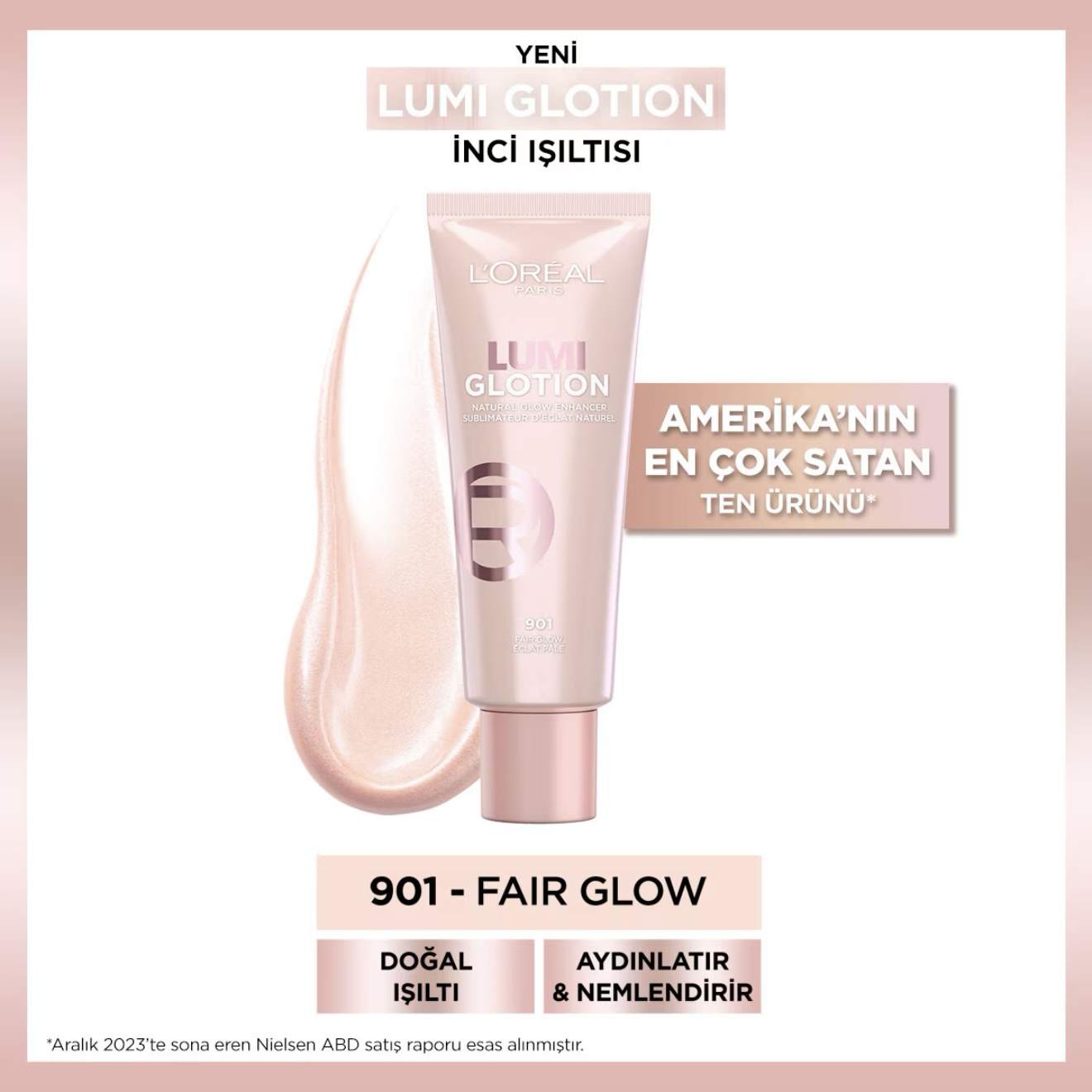 2c54e5_aa148d08dba243f09351173e1ca0b498mv2.jpg L'Oreal Paris Glotion All-In-One Doğal Işıltı 901 Fair Glow - Görsel 1