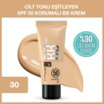 Maybelline New York Fit Me Nude Cilt Bakımı Etkili Nemlendirici SPF50 BB Krem 30