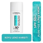 Loreal Paris Bright Reveal SPF 50+ Koyu Leke Karşıtı Fluid Günlük Yüz Güneş Krem