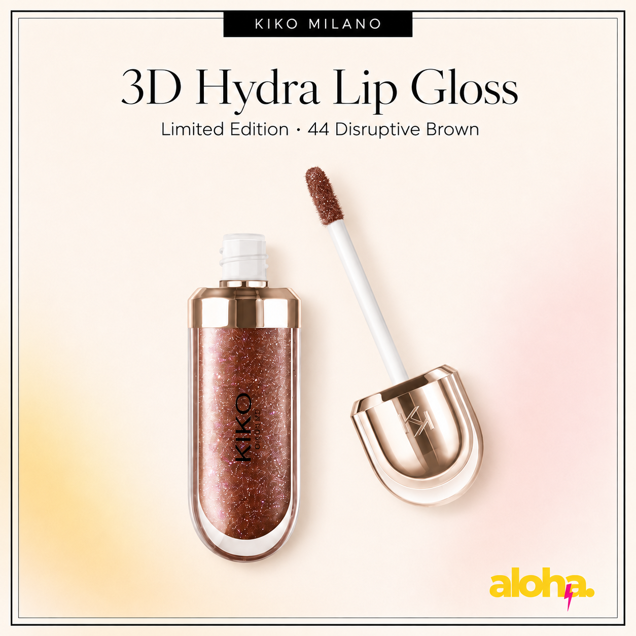 e1917680-867a-4220-9aee-ab41dc3f56cf-3 KIKO Milano 3D Hydra Lip Gloss 44 Disruptive Brown - Görsel 1