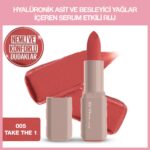 Maybelline New York Serum Etkili Hyaluronik Asit ve Besleyici Yağ İçeren Ruj Satin Take The 1
