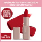 Maybelline New York Serum Etkili Hyaluronik Asit ve Besleyici Yağ İçeren Ruj Satin Wild Card 004
