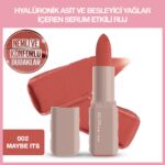 Maybelline New York Serum Etkili Hyaluronik Asit ve Besleyici Yağ İçeren Ruj Satin Maybe It's 002