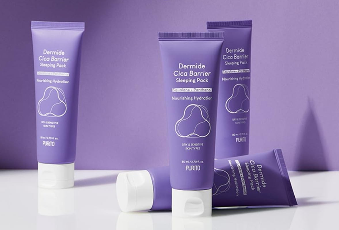 DermideCicaBarrierSleepingPack80ml.png Purito Dermide Cica Barrier Sleeping Pack - Görsel 1