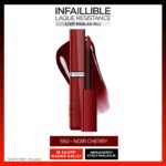 L'Oreal Paris Infaillible Laque Resistance Likit Parlak Ruj 550 Noir Cherry