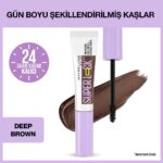 Maybelline New York Super Lock Brow Glue Kaş Sabitleyici Maskara Deep Brown