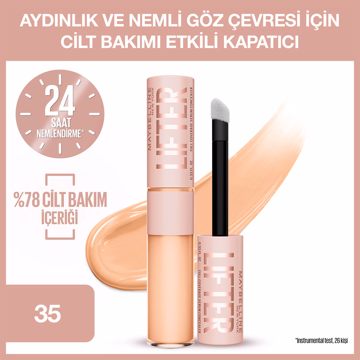 prd-front-1480367-1200x1200 Maybelline New York Lifter Kafein ve Peptitler İçeren Nemlendiren ve Aydınlatan Kapatıcı 35 - Görsel 1