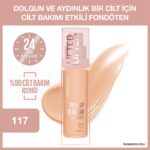 Maybelline New York Lifter Niasinamid ve Hyalüronik Asit İçeren Aydınlatan Fondöten 117
